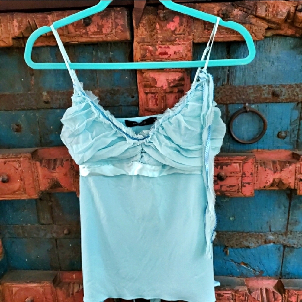 NWT! Arden B Ruched Silk Camisole